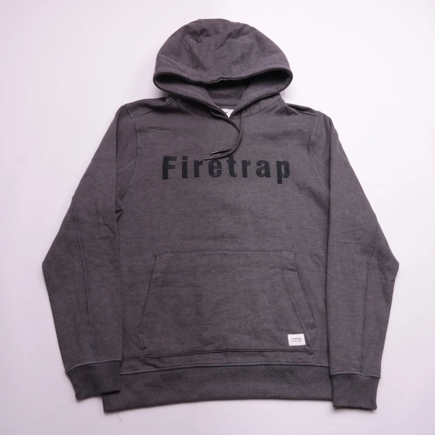 Тёмно-серое худи Firetrap с карманом-кенгуру, размер 54 (XL)