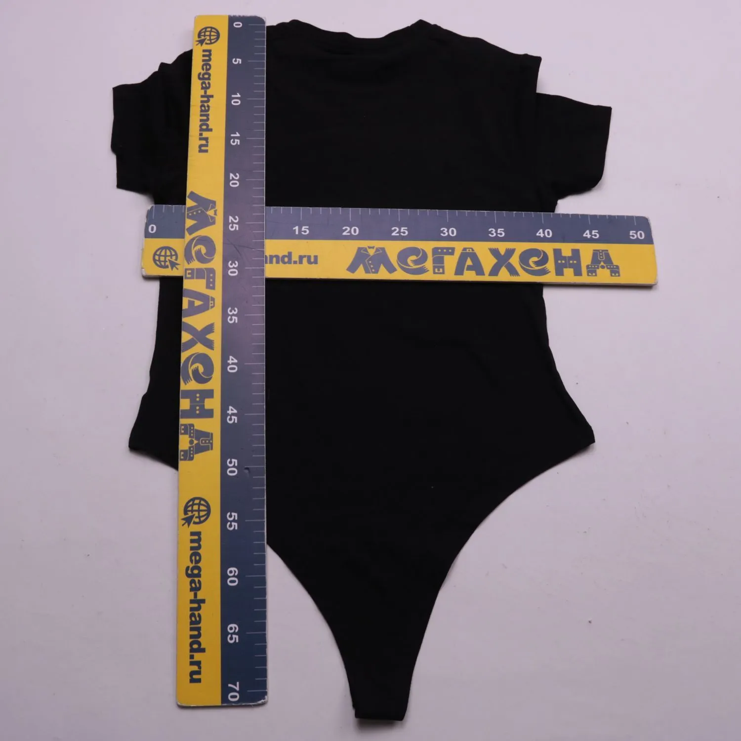 Чёрное боди Primark Cares с коротким рукавом, размер 48 (L)