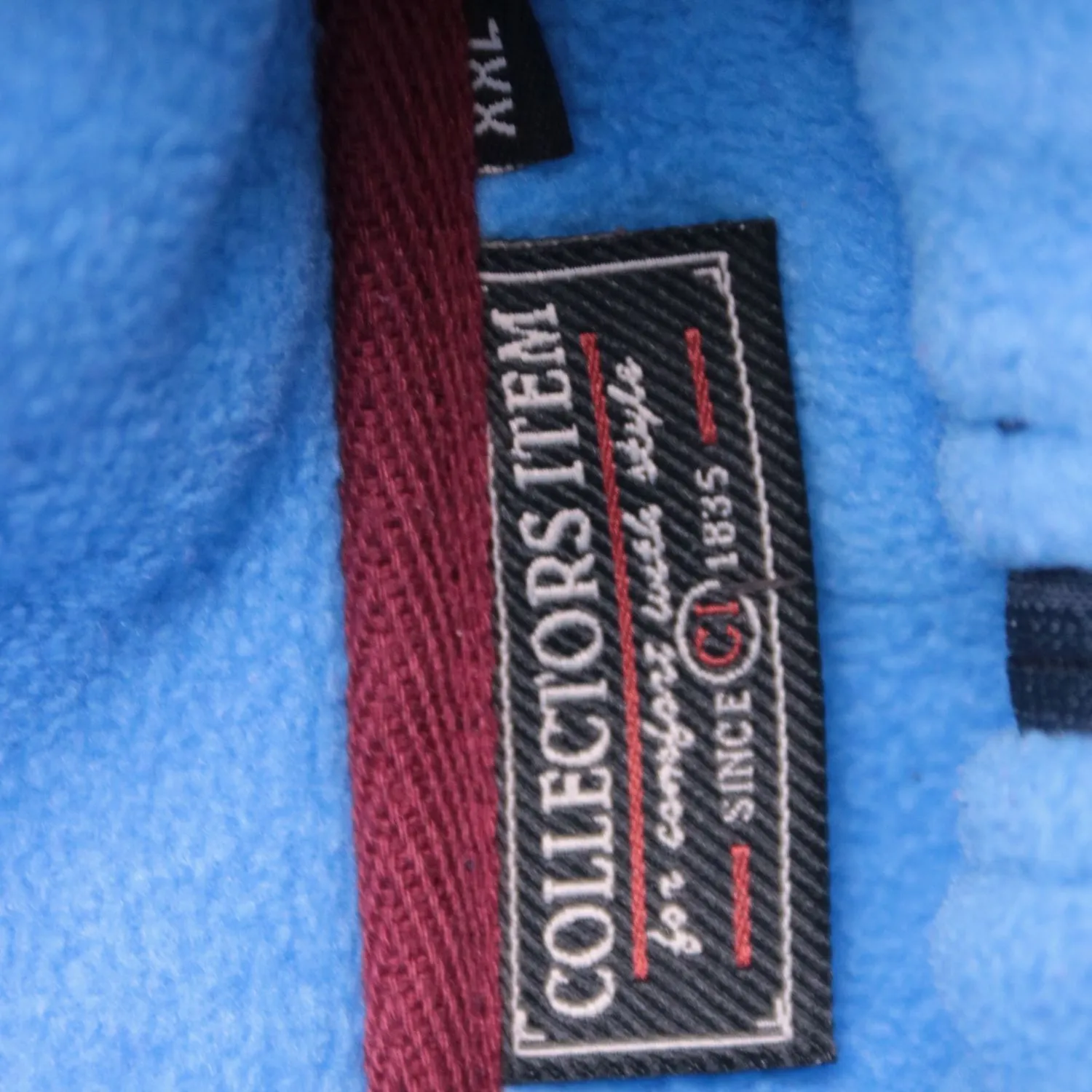 Тёмно-синяя толстовка Collectors Item из флиса на молнии, размер 58 (XXL)